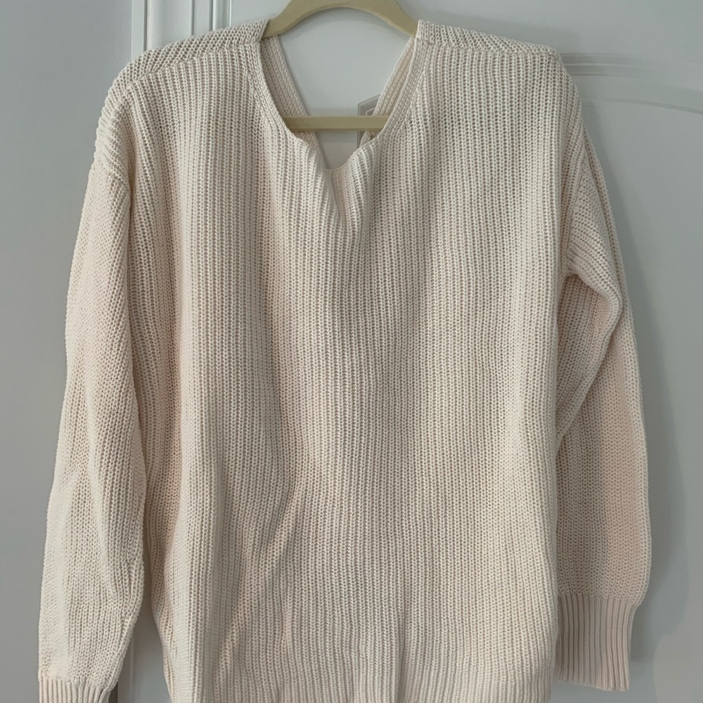 Loft knot back sweater